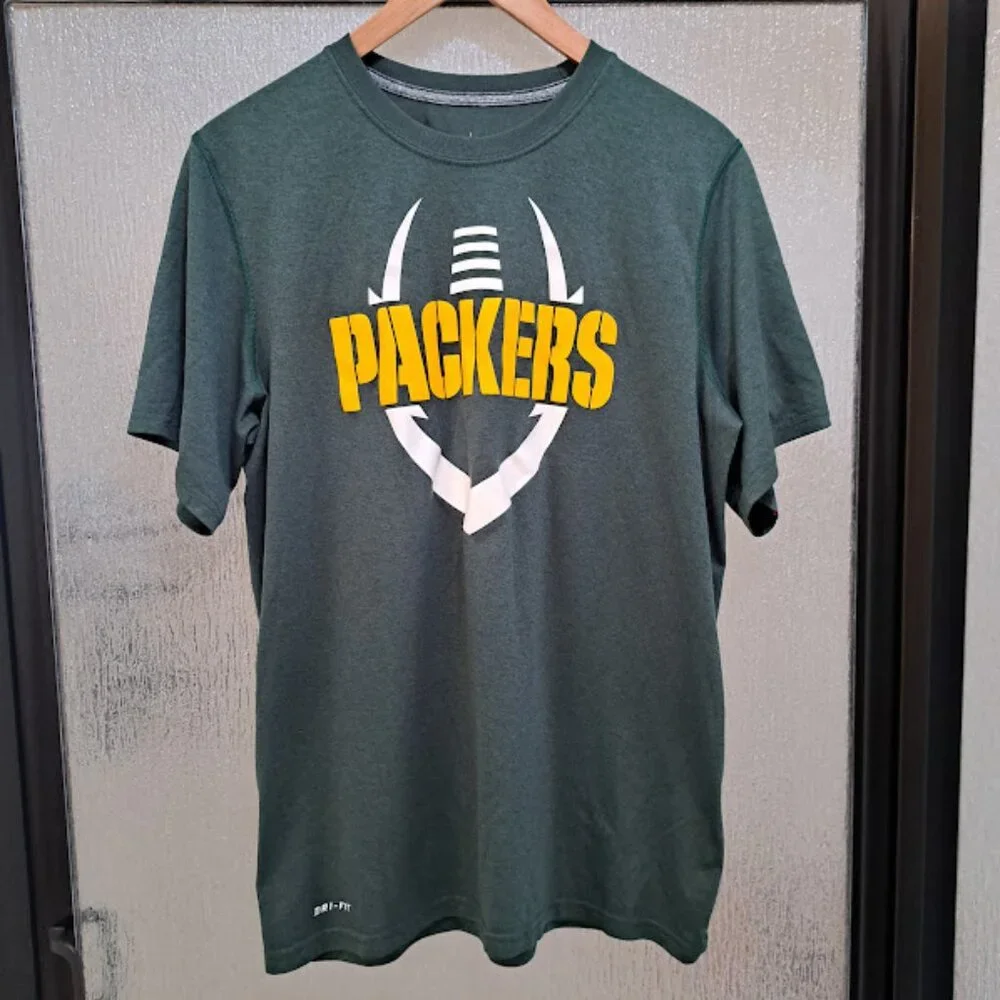 Green‎ Bay Packers Nike Dry Fit T-Shirt Men's Size Medium